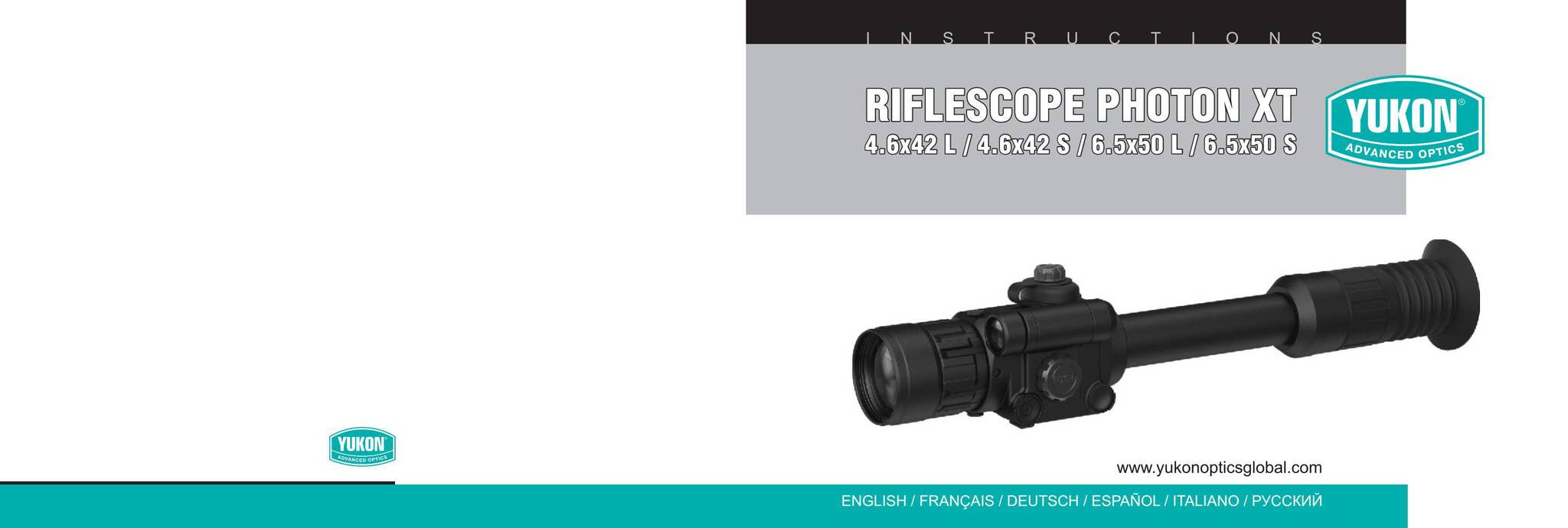 YUKON Photon XT Riflescopes User Manual by Yukon Advanced Optics