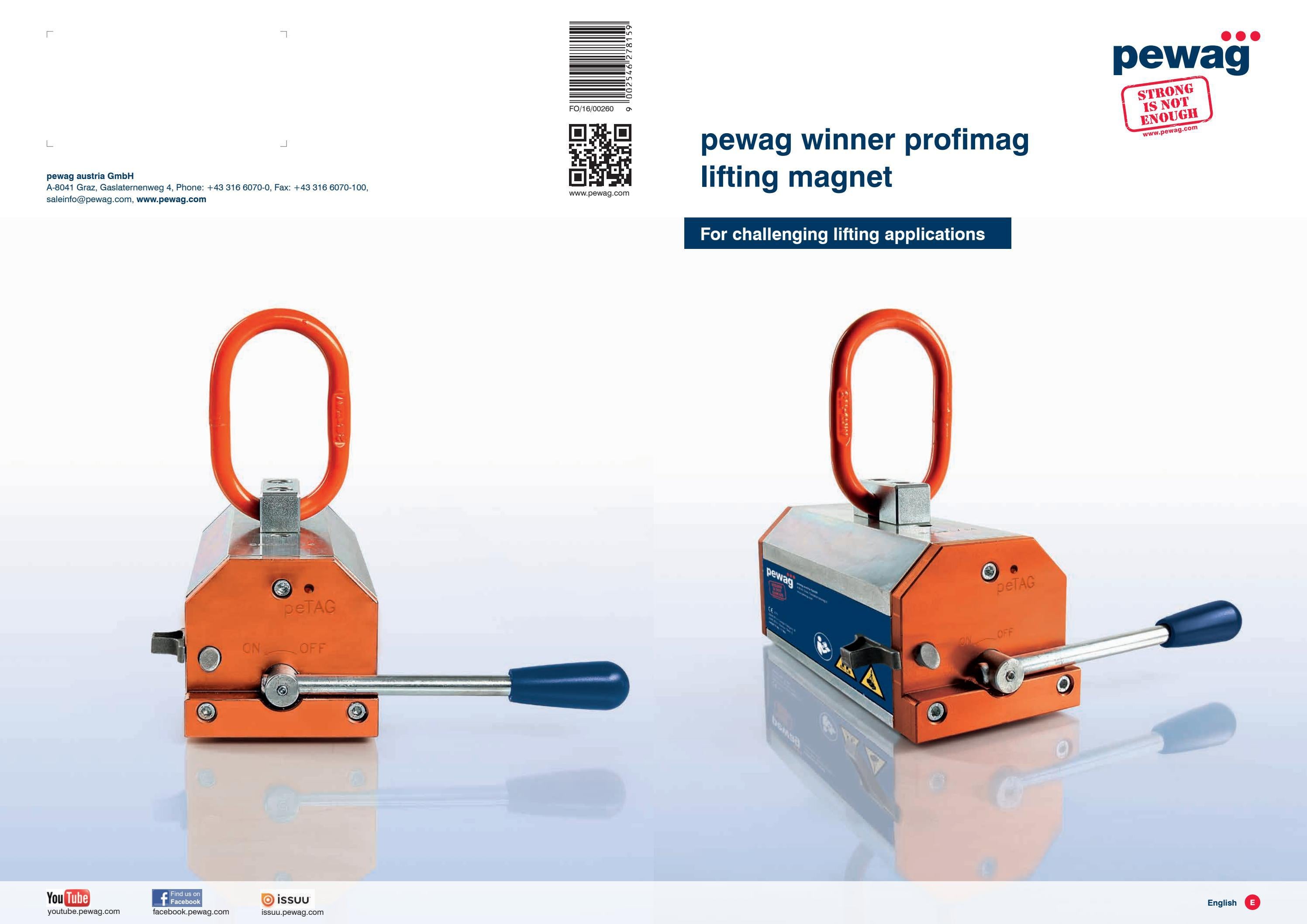 Pewag winner profimag lifting CRANEMECH AB WEDOLIFTING.SE by