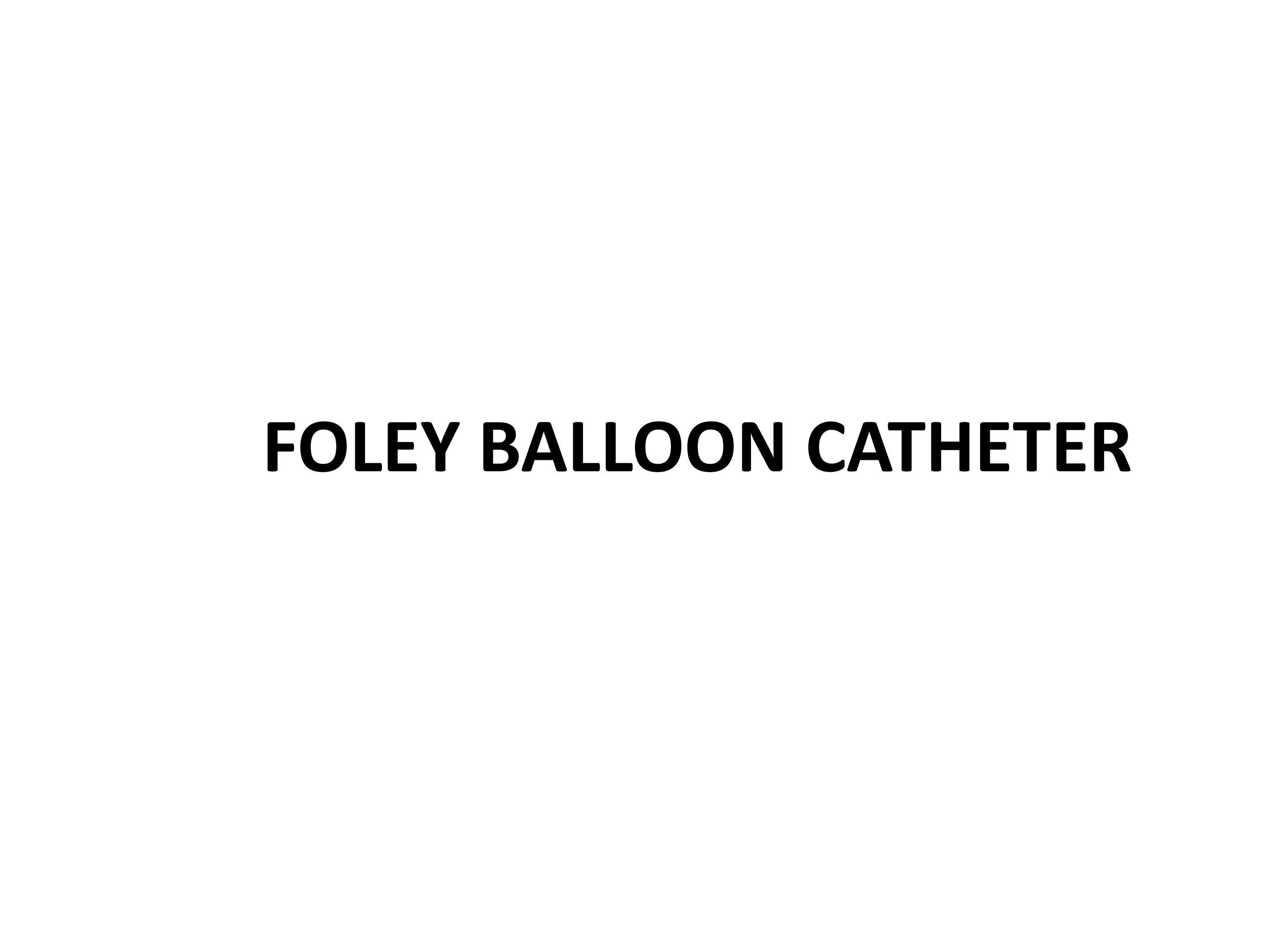 FoleyBalloonCatheter Mais India Medical devices. by Mais India