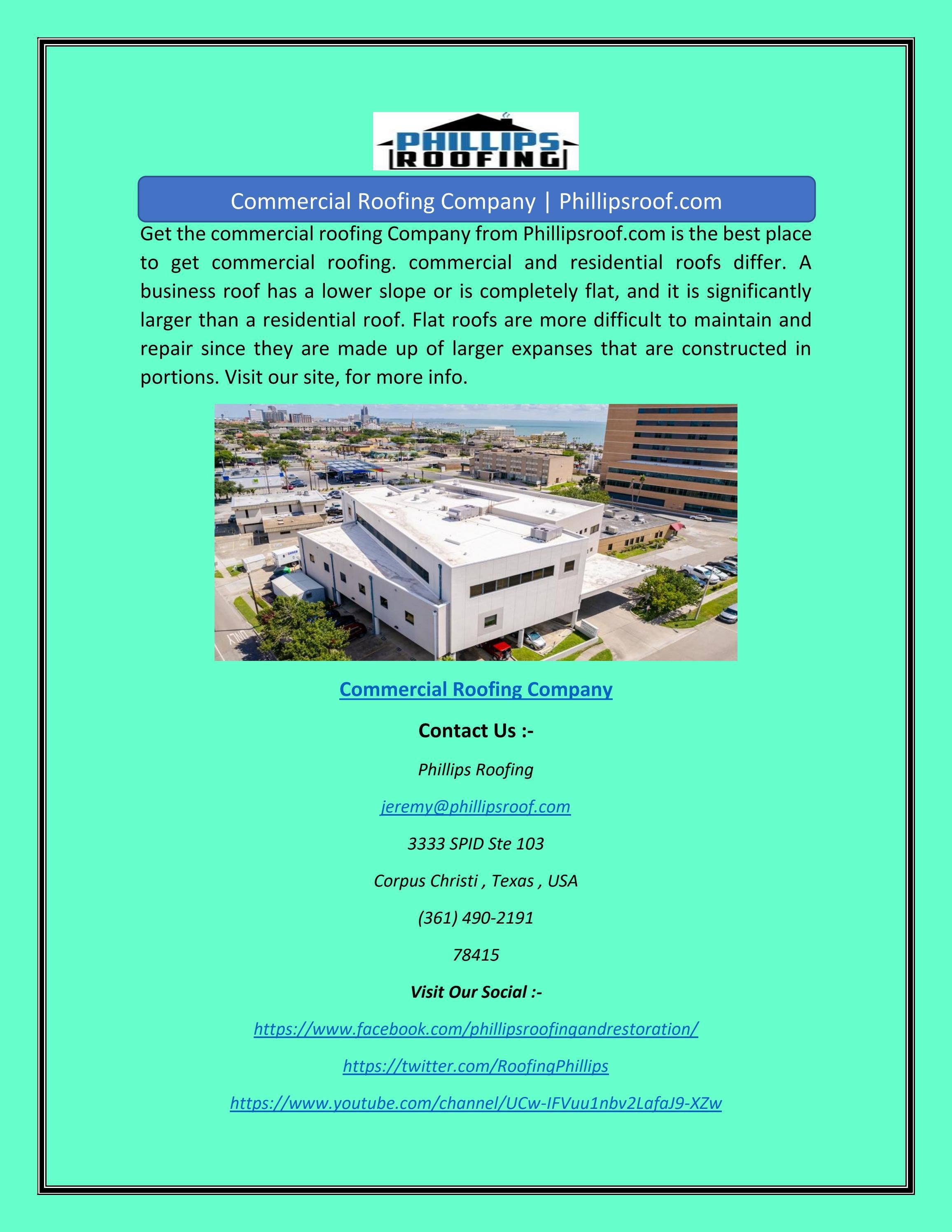 Commercial Roofing Company by Phillips Roofing Issuu