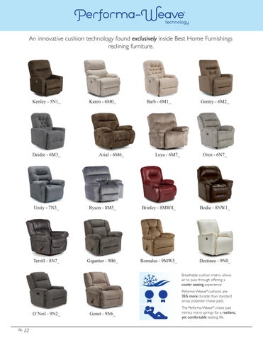 Best Home Furnishings 家具目录 · Motion × Recliners - 春季 2022 第 14 页