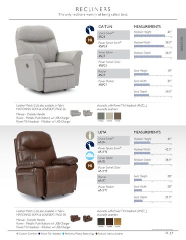 Best Home Furnishings 皮革 家具目录 - 春季 2022 第 19 页