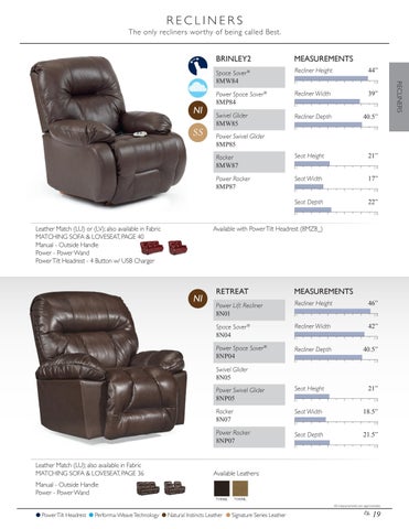 Best Home Furnishings 皮革 家具目录 - 春季 2022 第 21 页
