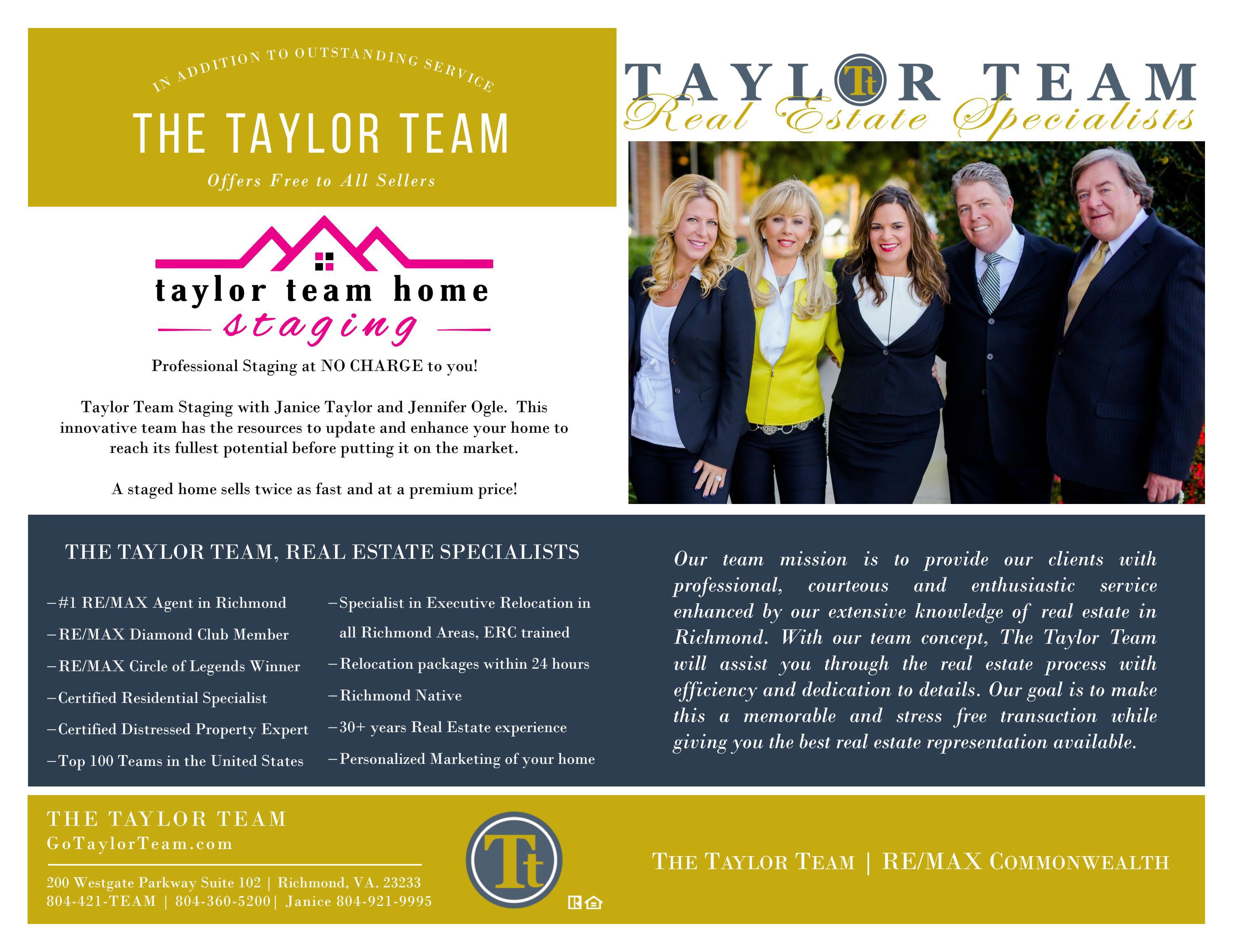 The Taylor Team Team Brochure by RE/MAX Commonwealth Issuu