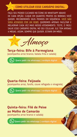 CARDÁPIO 德文 CONSULTA - ESTRELA 德文 OURO 第 2 页