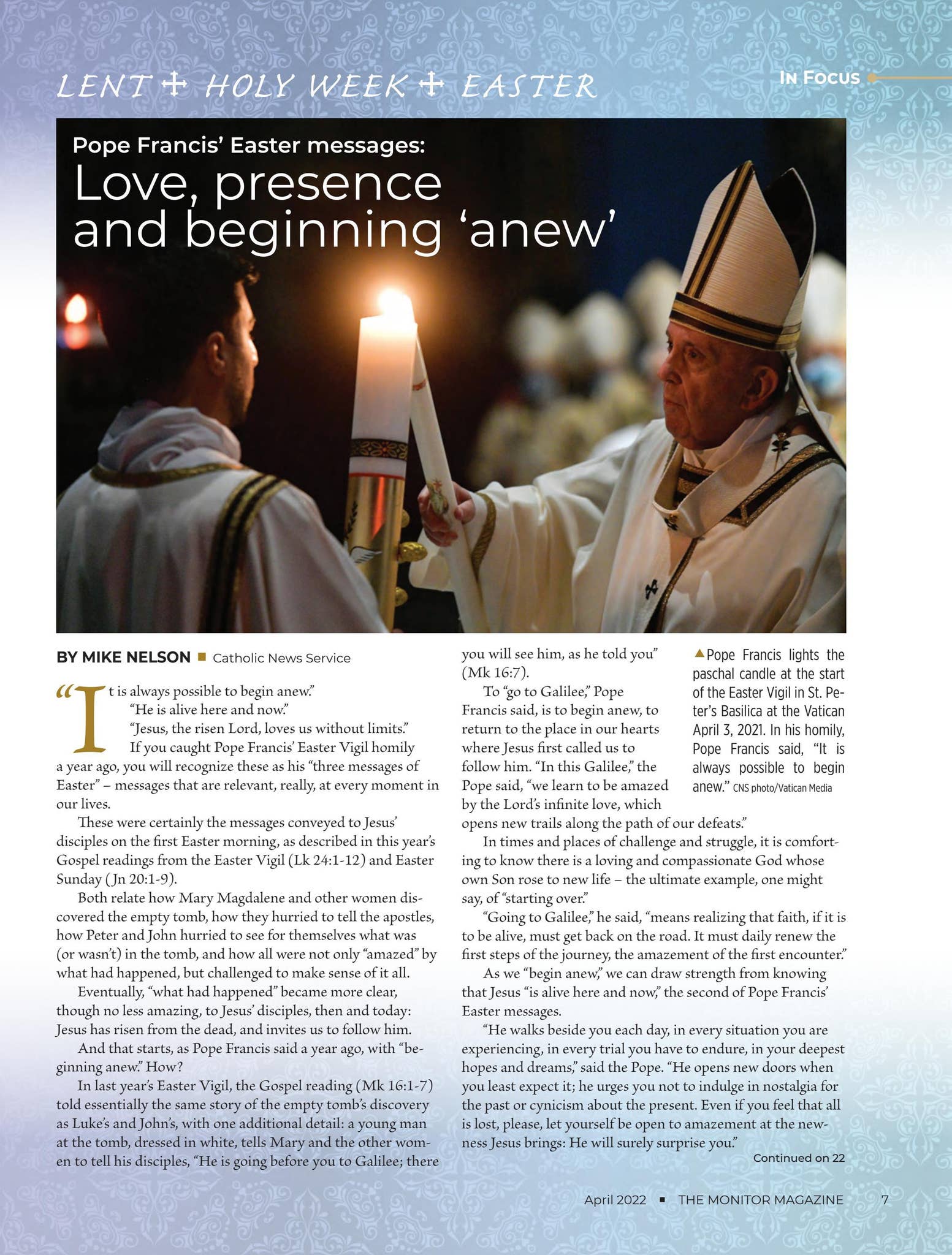 Monitor Magazine April 2022 In Focus: Lent, Holy Week, Easter by ...