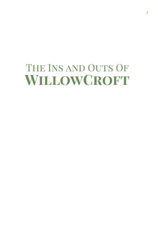 The Ins and Outs of WillowCroft Clare Brown 第 3 页