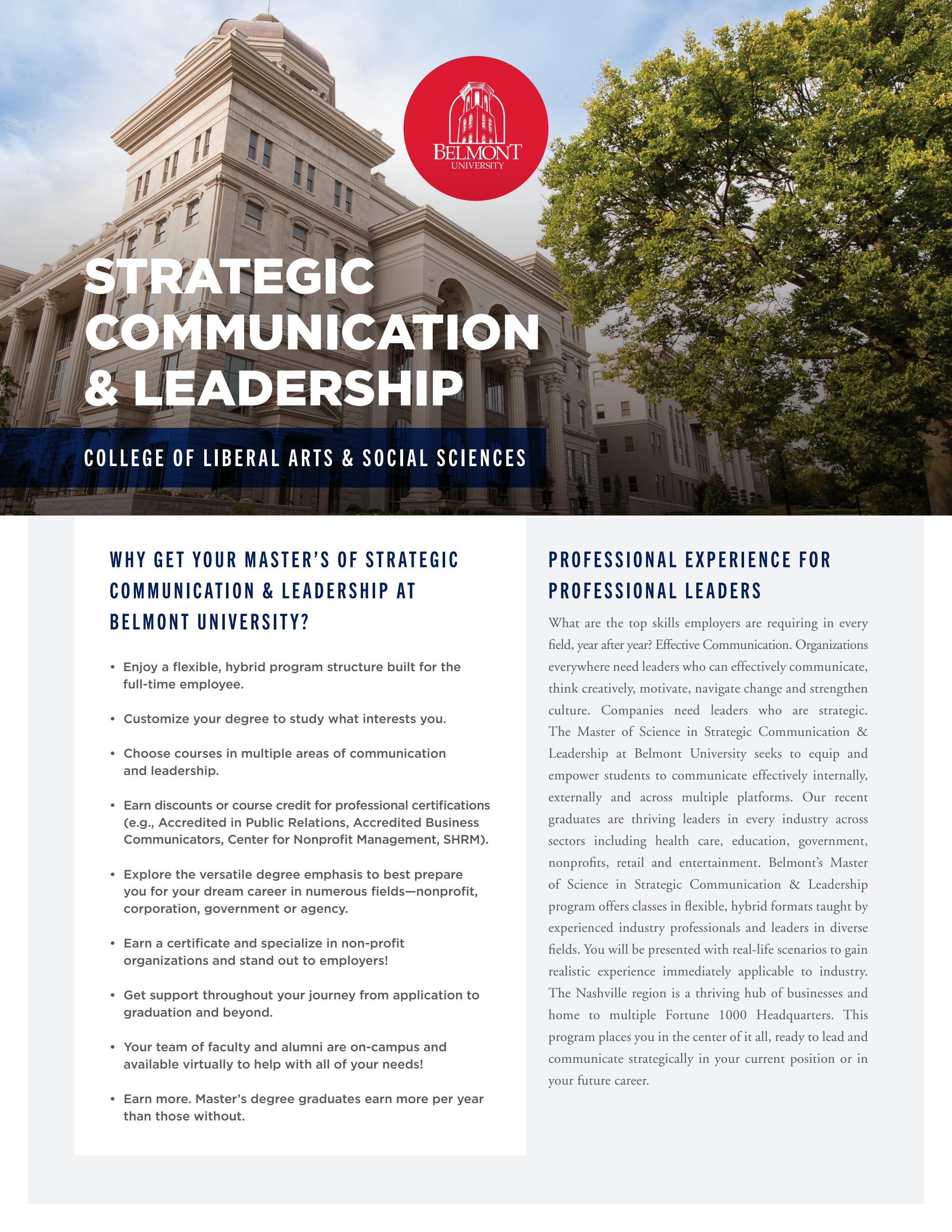 Strategic Communication Leadership Handout By Belmont University Issuu Strategic Communication Leadership Handout By Belmont University Issuu