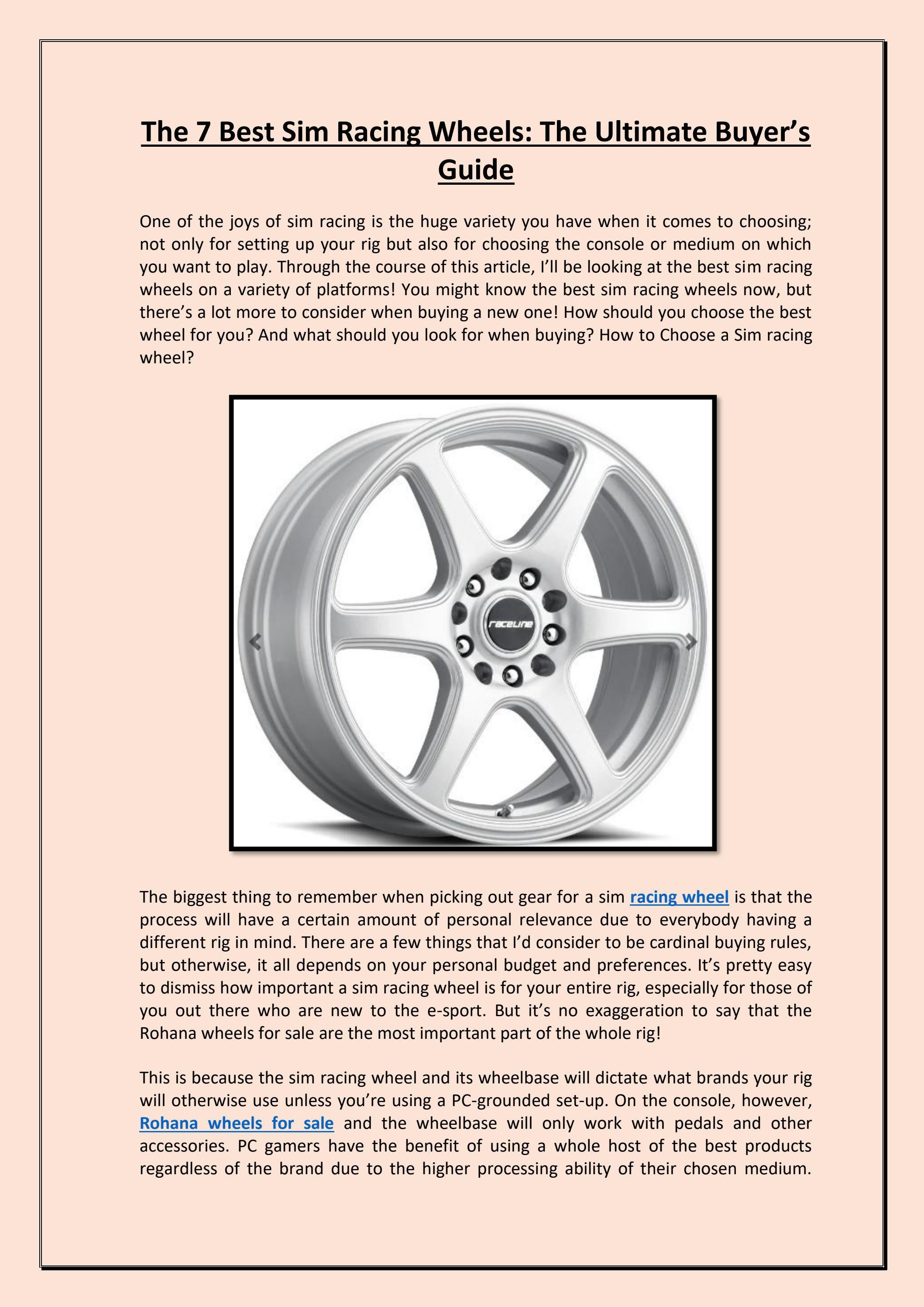 The 7 Best Sim Racing Wheels The Ultimate Buyer’s Guide by Tuner Stop