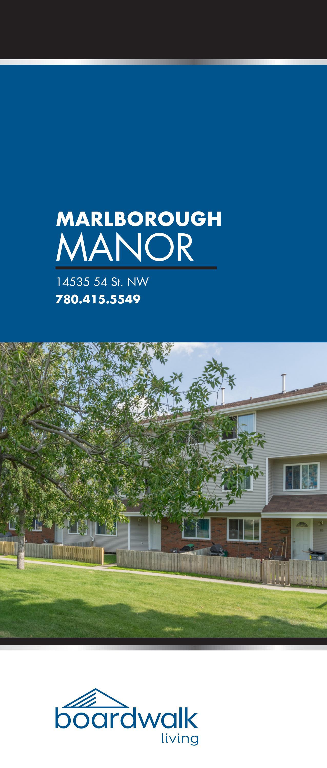 Marlborough Manor Boardwalk Living Trifold Brochure by Boardwalk