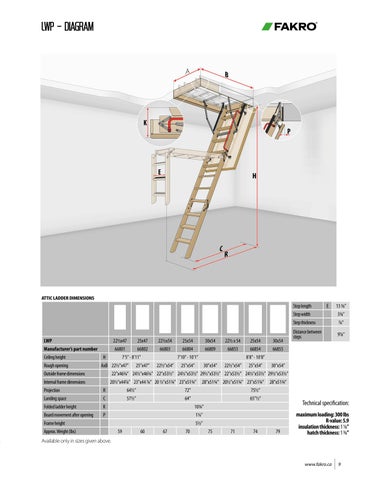 FAKRO CA - attic ladders 家具目录 第 9 页