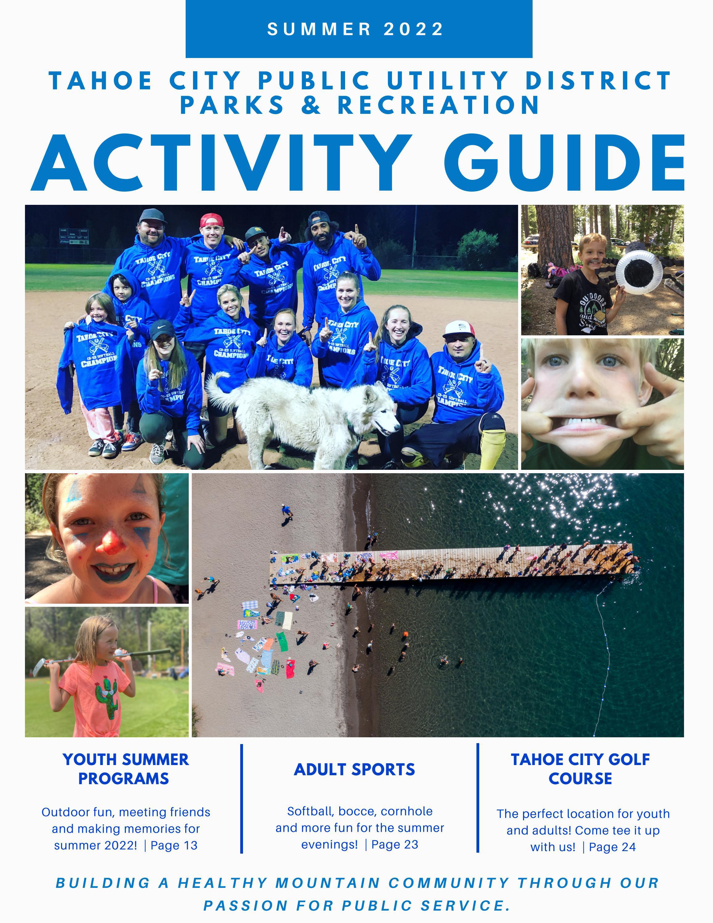 2022 TCPUD Parks and Recreation Summer Activity Guide by Tahoe City PUD