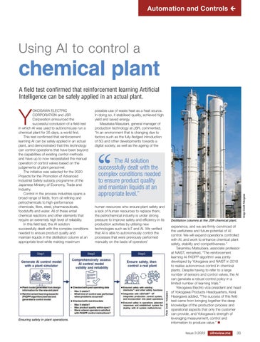 Using AI to control a chemical plant