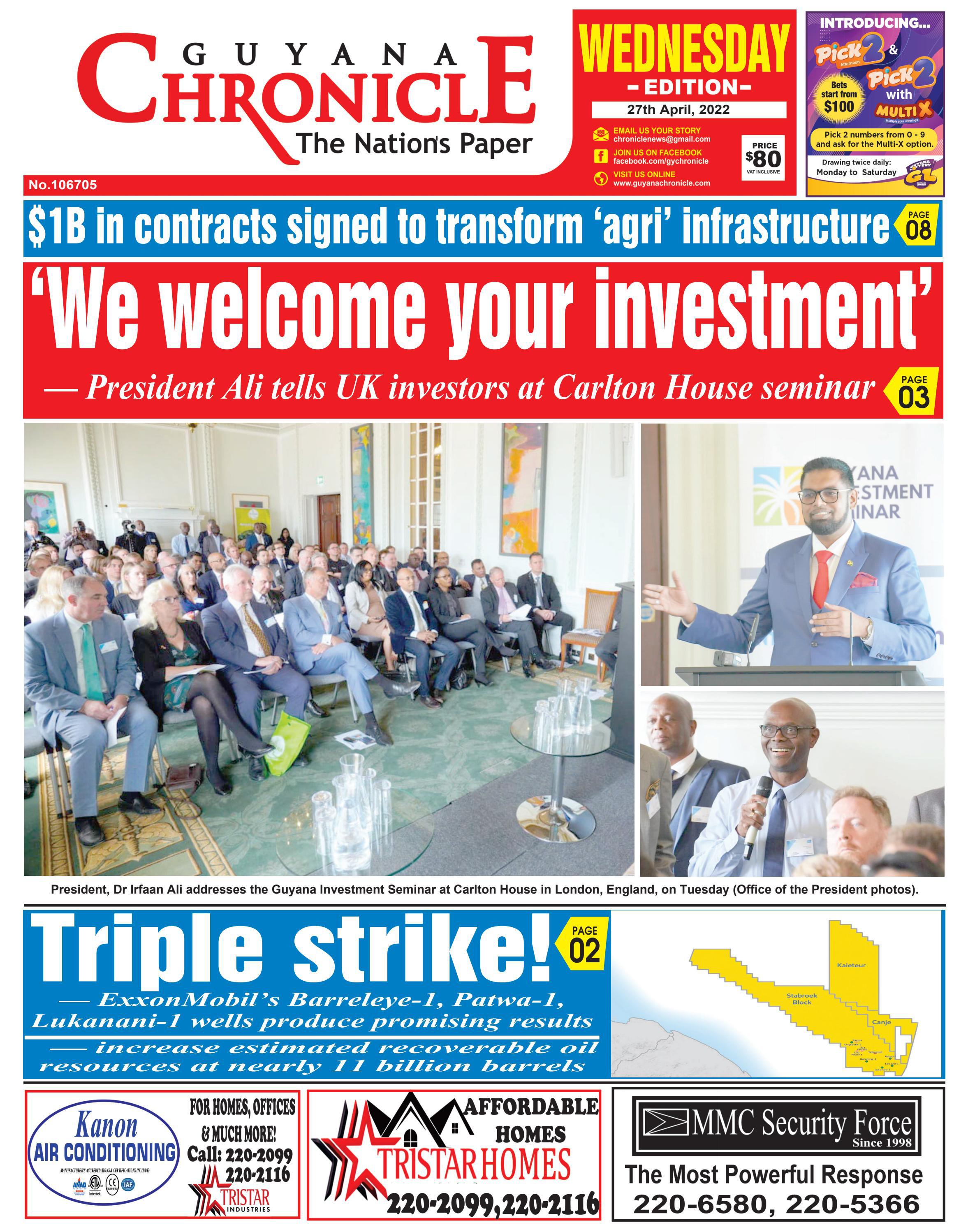 Guyana_Chronicle_Epaper_27_04_2022 by Guyana Chronicle - Issuu