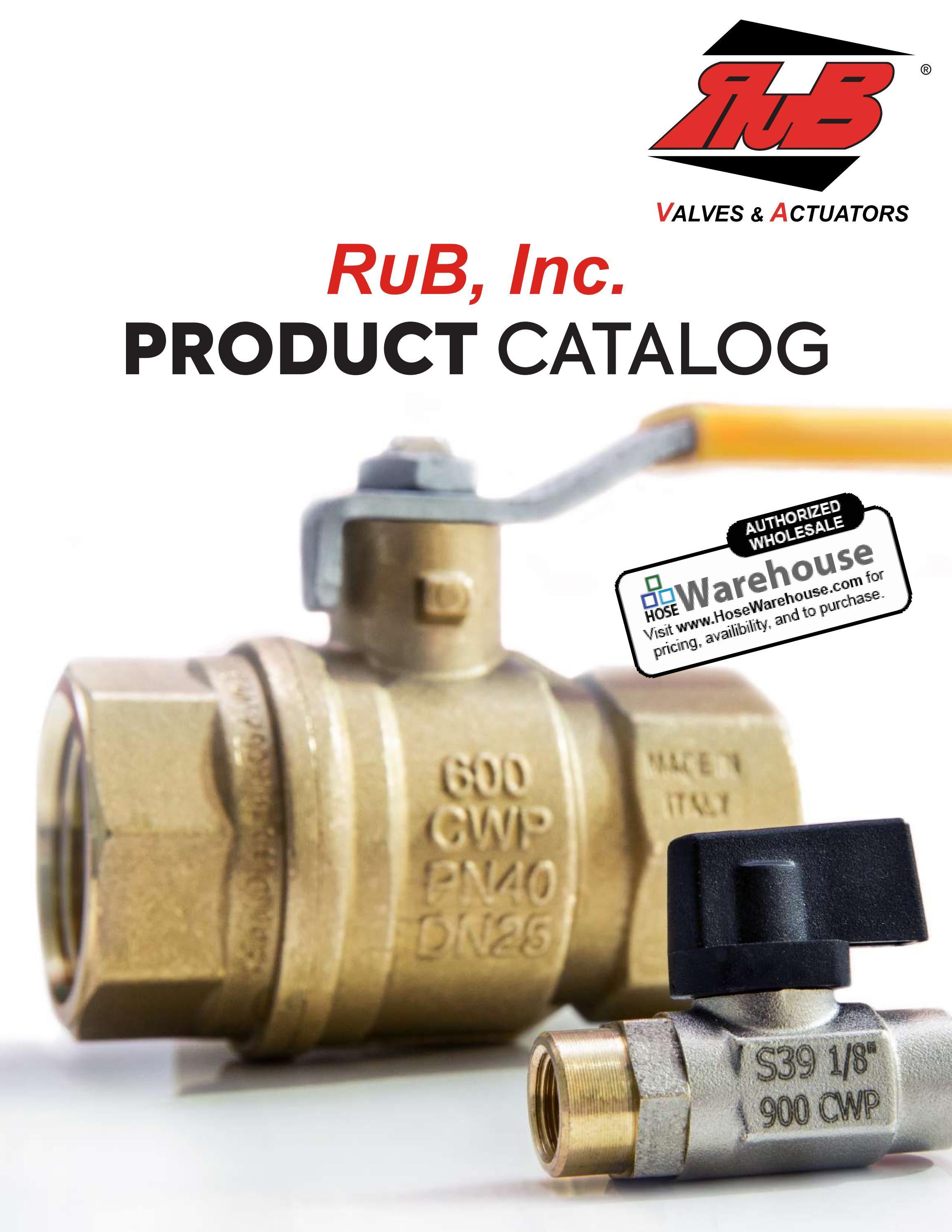Rub Valves Catalog 2022 Actuator Shut Off Valves Gas Pneumatic Water