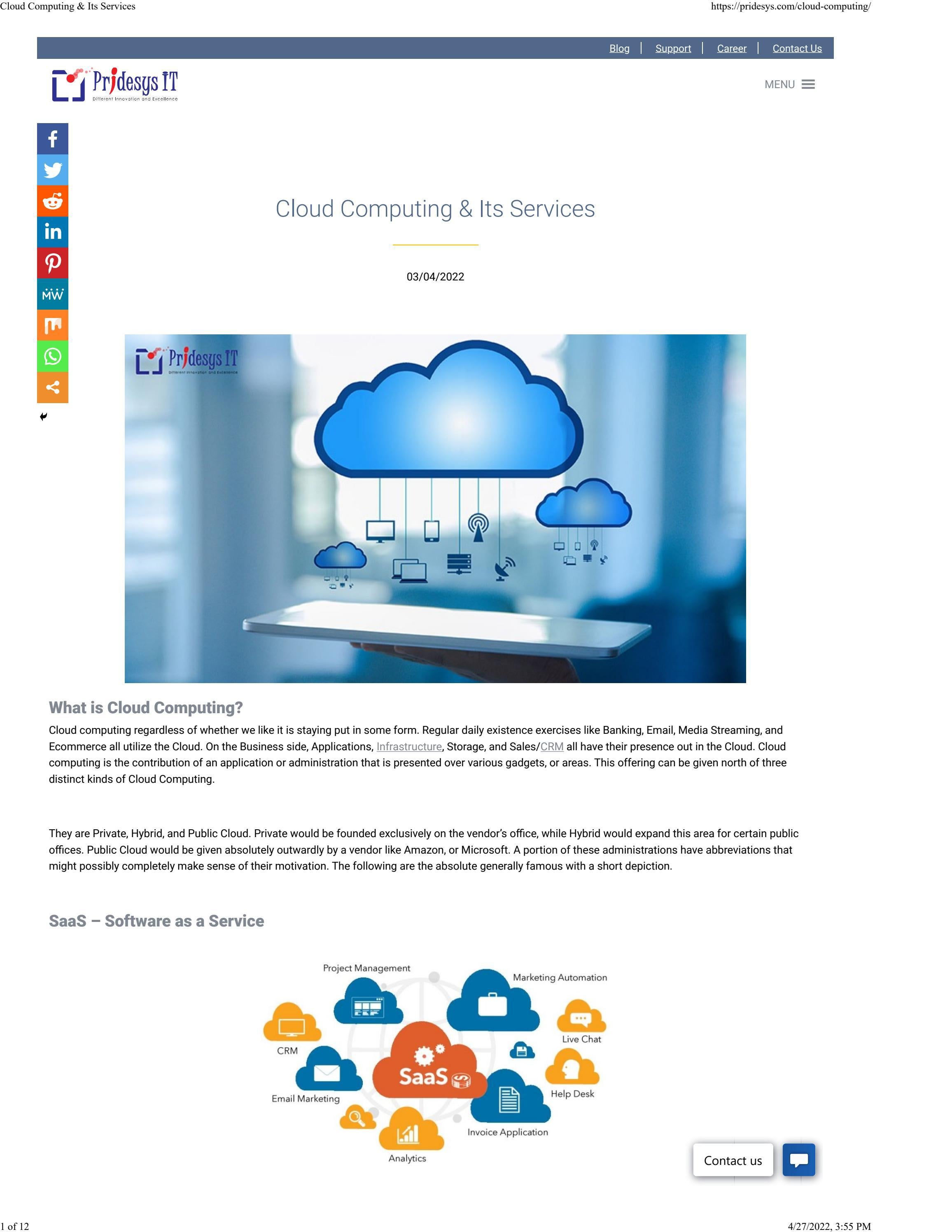 Cloud Computing Its Services By Pridesys It Ltd Issuu Cloud Computing Its Services By Pridesys It Ltd Issuu