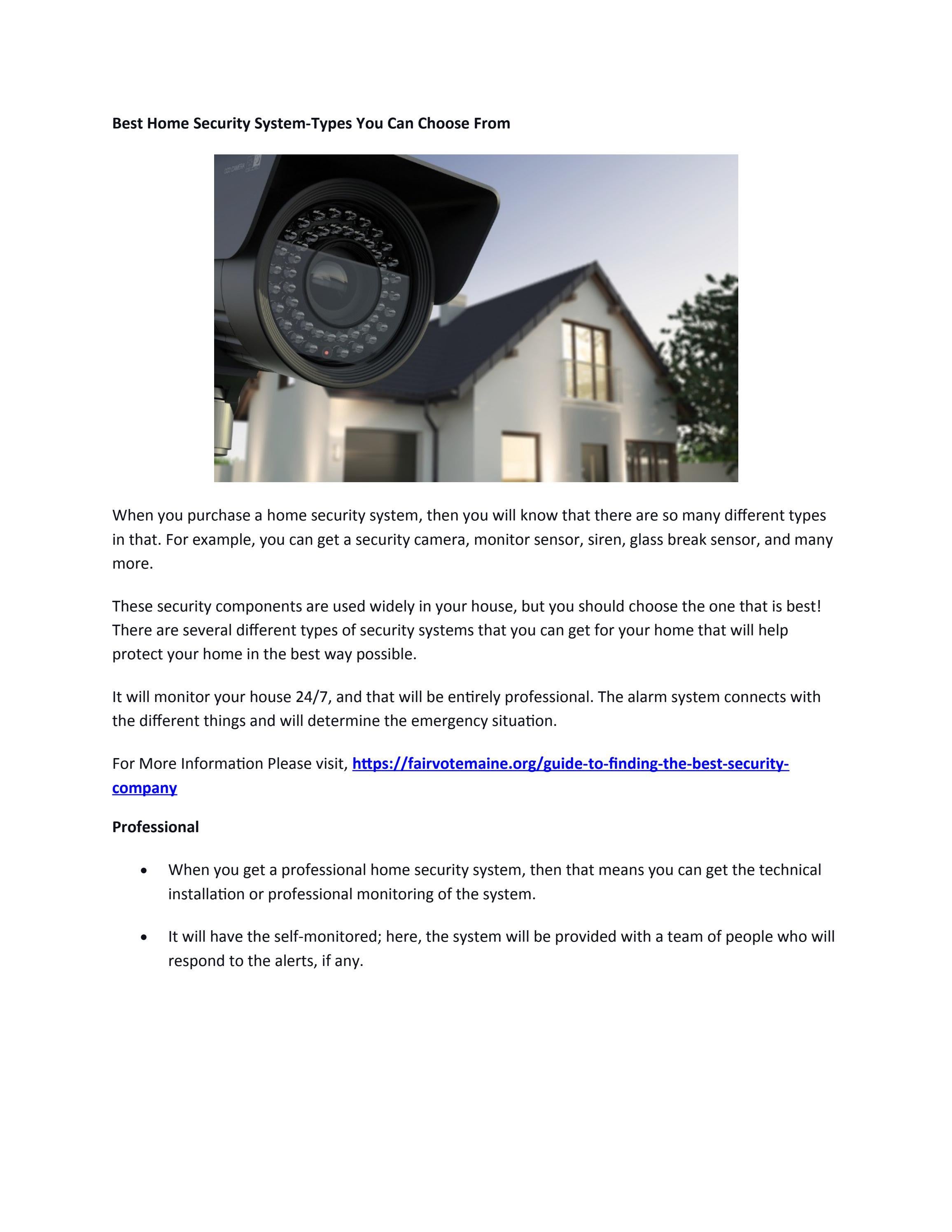 BestHomeSecuritySystemTypesYouCanChooseFrom by queemer Issuu