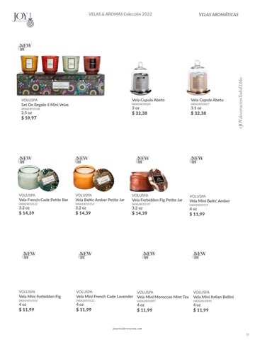 家具目录 Joy: Velas, difusores 德文 aromas 第 11 页