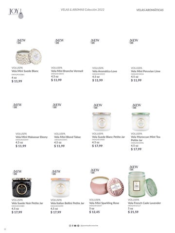 家具目录 Joy: Velas, difusores 德文 aromas 第 12 页