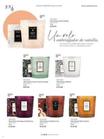 家具目录 Joy: Velas, difusores 德文 aromas 第 14 页