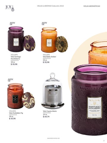 家具目录 Joy: Velas, difusores 德文 aromas 第 21 页