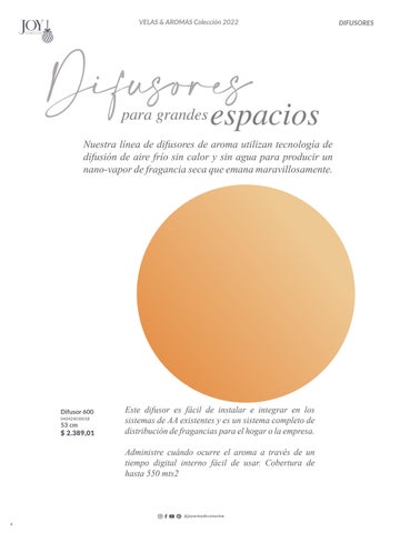 家具目录 Joy: Velas, difusores 德文 aromas 第 4 页