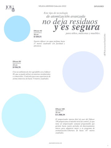 家具目录 Joy: Velas, difusores 德文 aromas 第 5 页