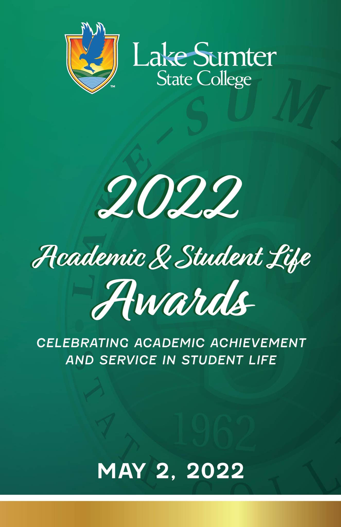 Spring 2022 Academic & Student Life Awards Ceremony Program // Lake