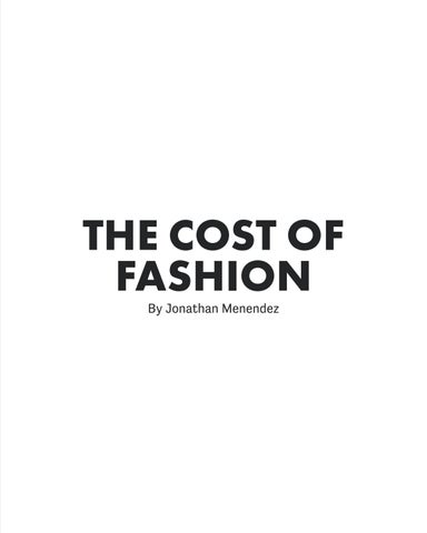 The Cost of Fashion 第 3 页