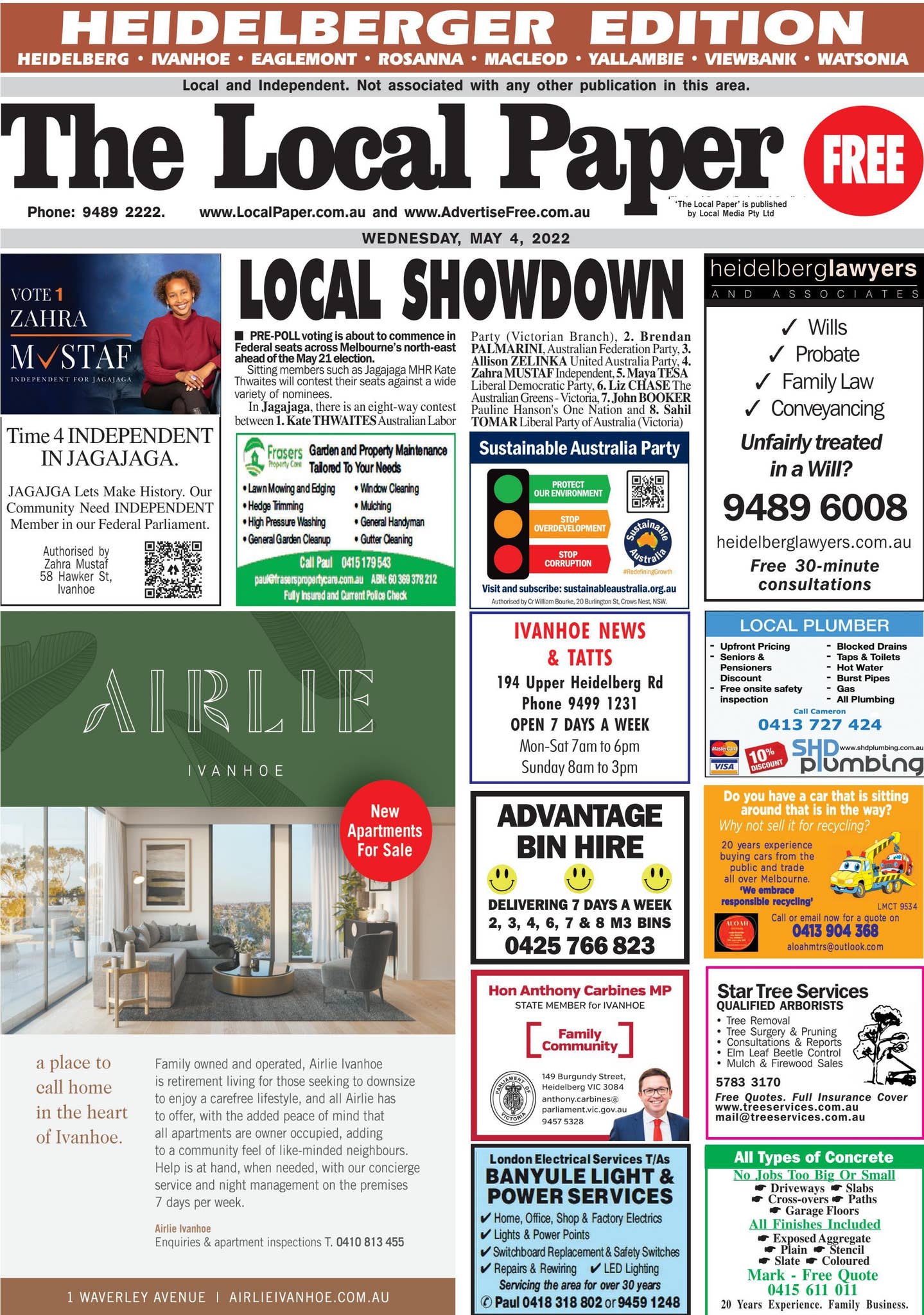 The Local Paper. Heidelberger Edition. Wed., May 4, 2022 by Ash Long - Issuu