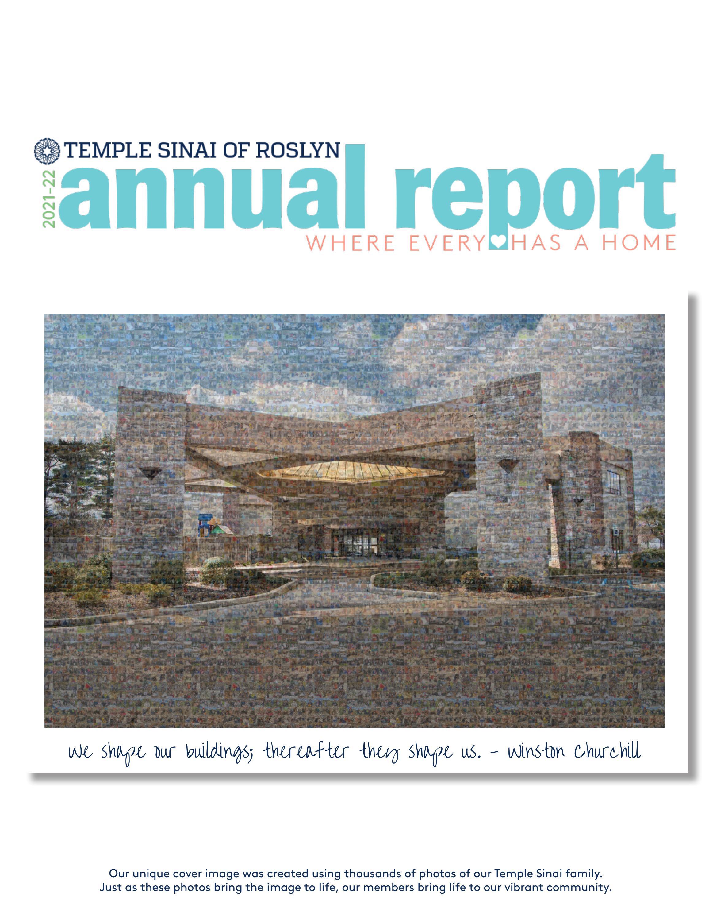 Temple Sinai 20212022 Annual Report by Temple Sinai of Roslyn Issuu
