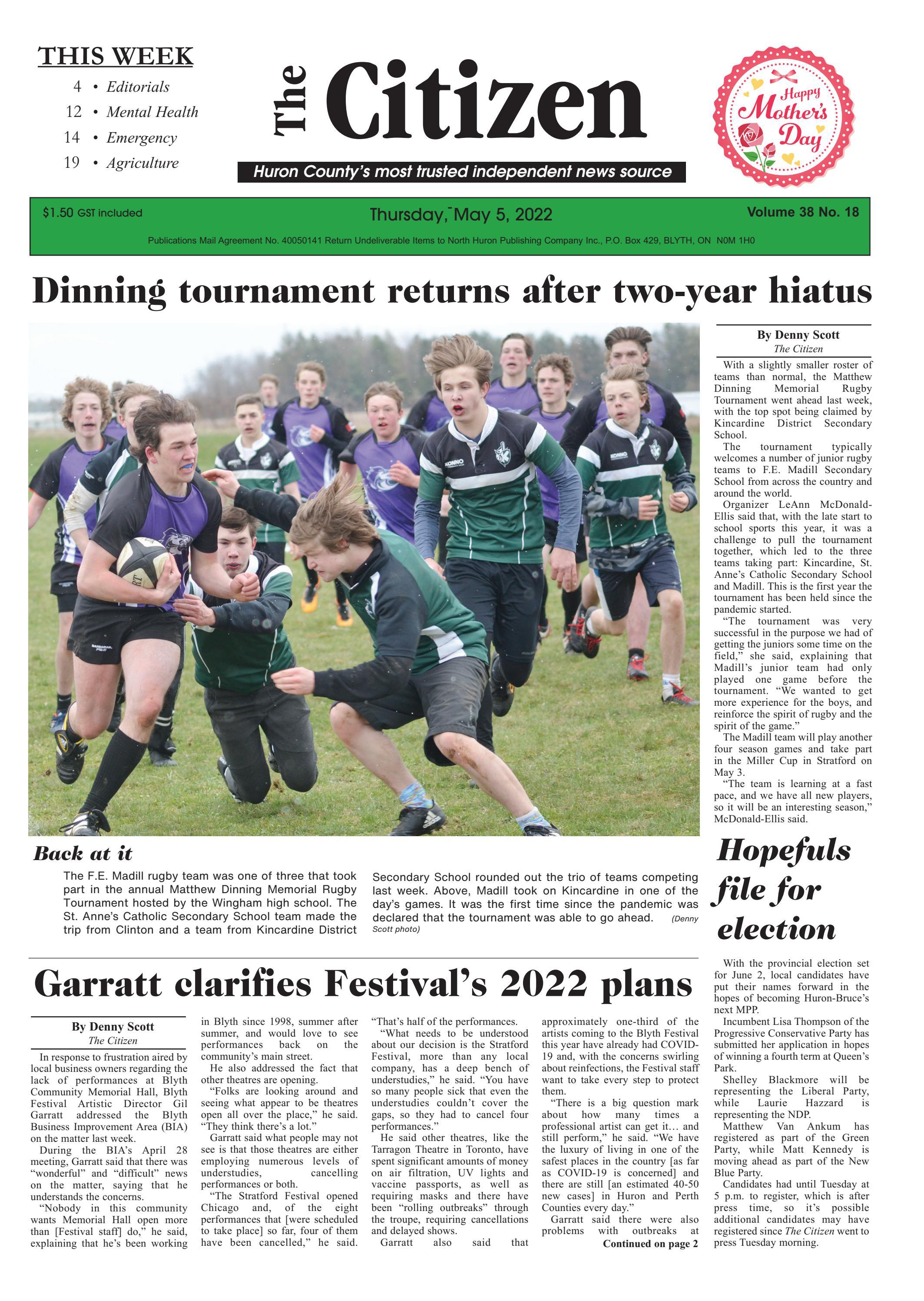 The Citizen May 5, 2022 by North Huron Publishing Company Ltd. Issuu