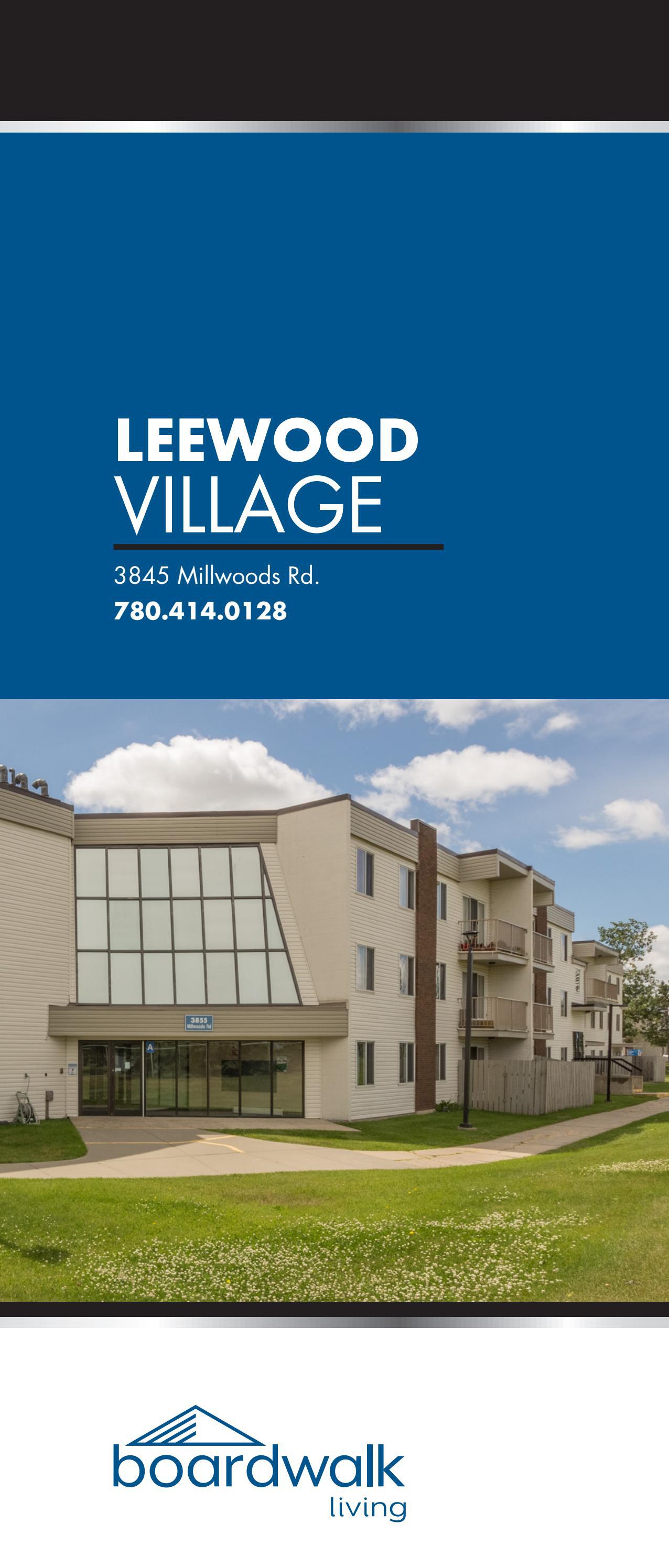 Leewood Village Boardwalk Living Tri fold Brochure By Boardwalk Leewood Village Boardwalk Living Tri fold Brochure By Boardwalk