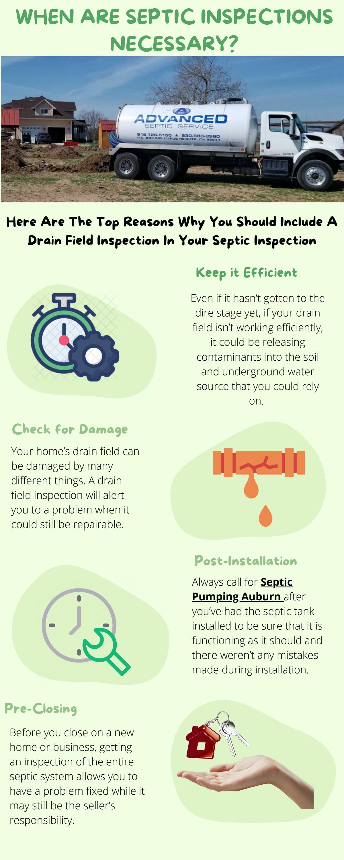 When are Septic Inspections Necessary? by Advanced Septic Service LLC