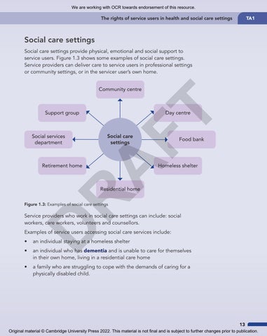 Cambridge Nationals Health and Social Care Student Book by Cambridge ...