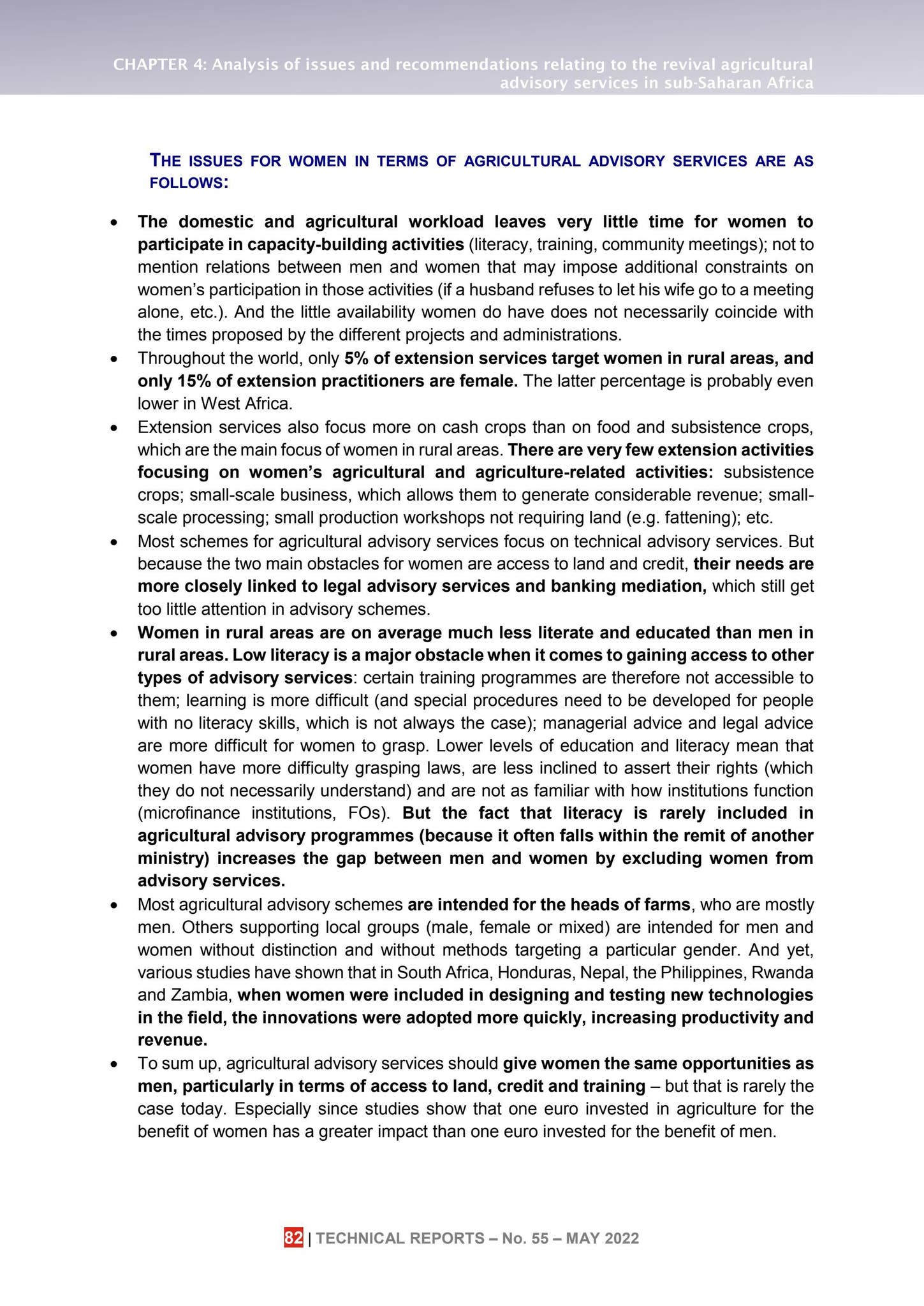 Reviving agricultural advisory and extension services in sub-Saharan ...
