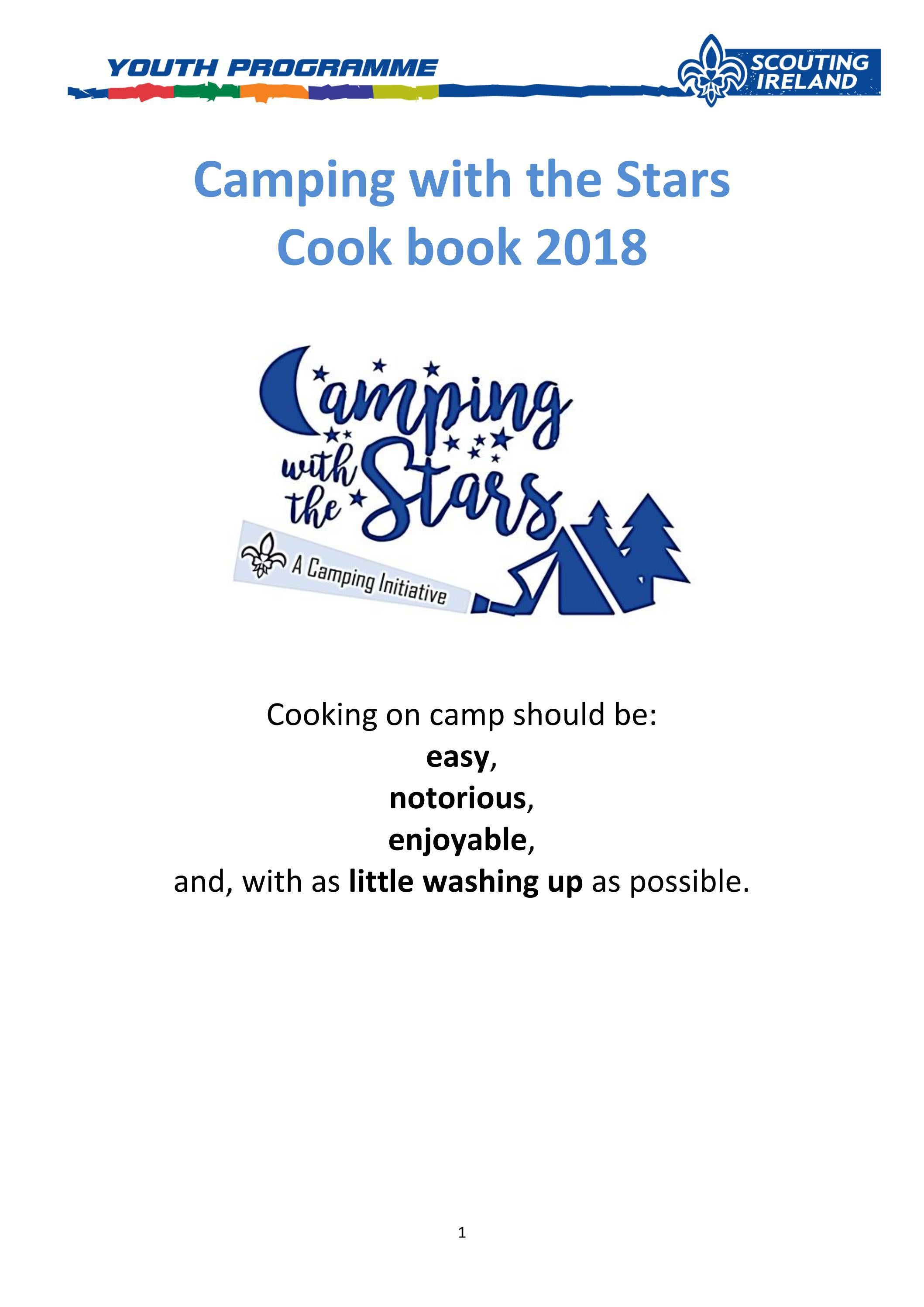 Cub Scouts Camping with the Stars Cookbook by Scouting Ireland Issuu