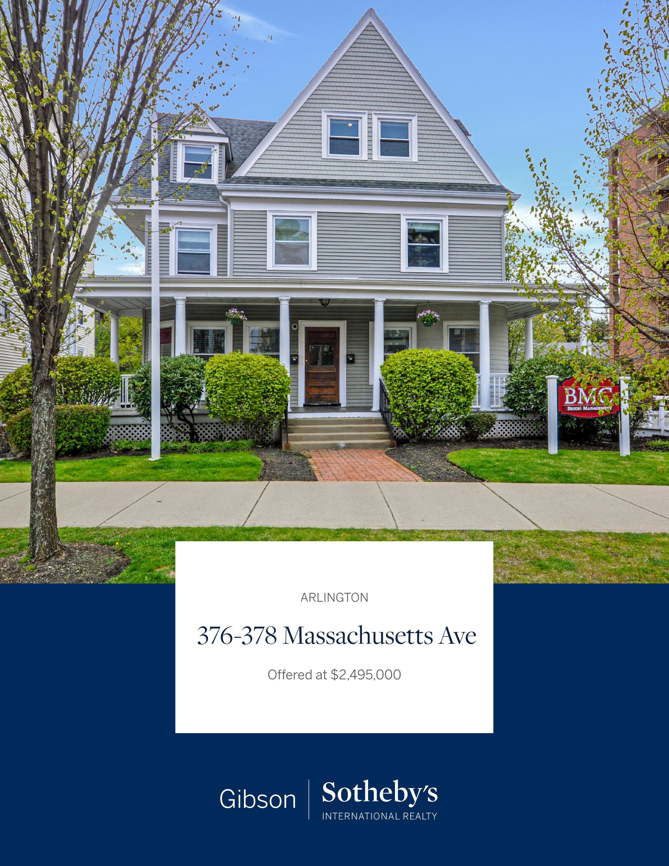 376378 Massachusetts Avenue, Arlington by Gibson Sotheby's