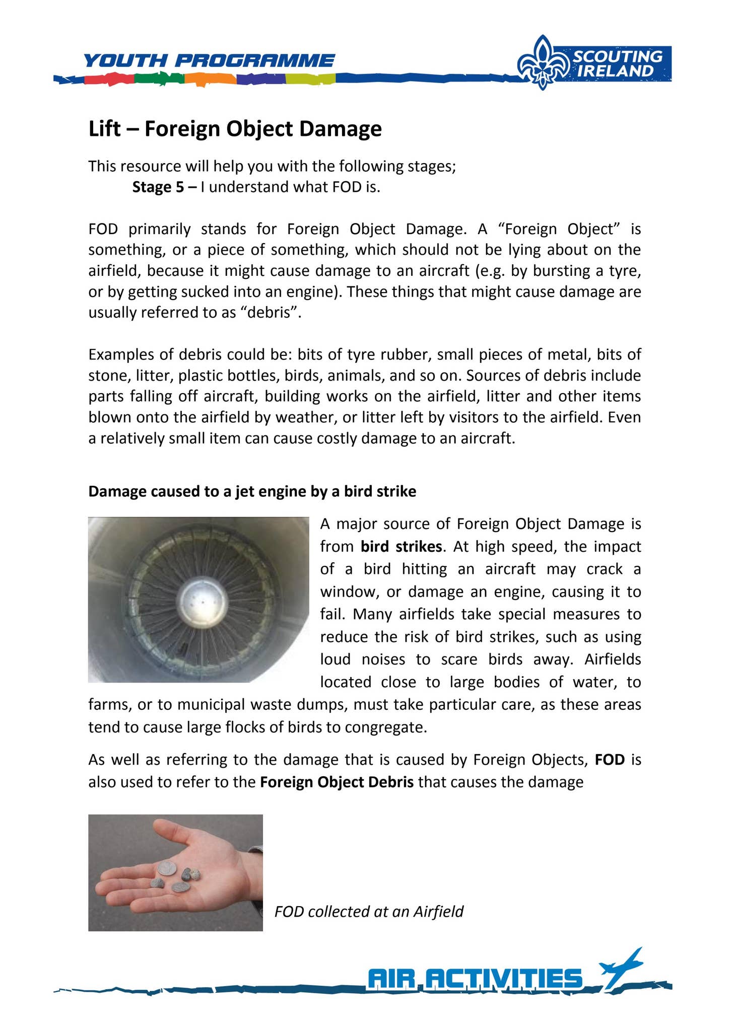 Flying Object Injuries Lift - Foreign Object Damage by Scouting Ireland - Issuu