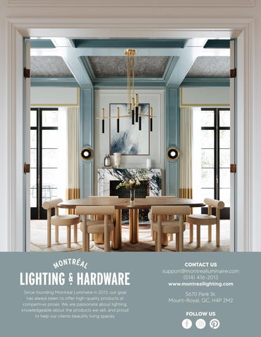 montreallighting Montreal 灯饰 and Hardware 2022 夏季 型录 第 12 页