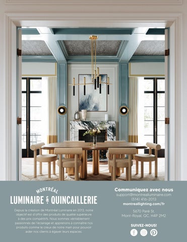 montreallighting 型录 d'Été 2022 Montréal 灯具 × Quincaillerie 第 12 页