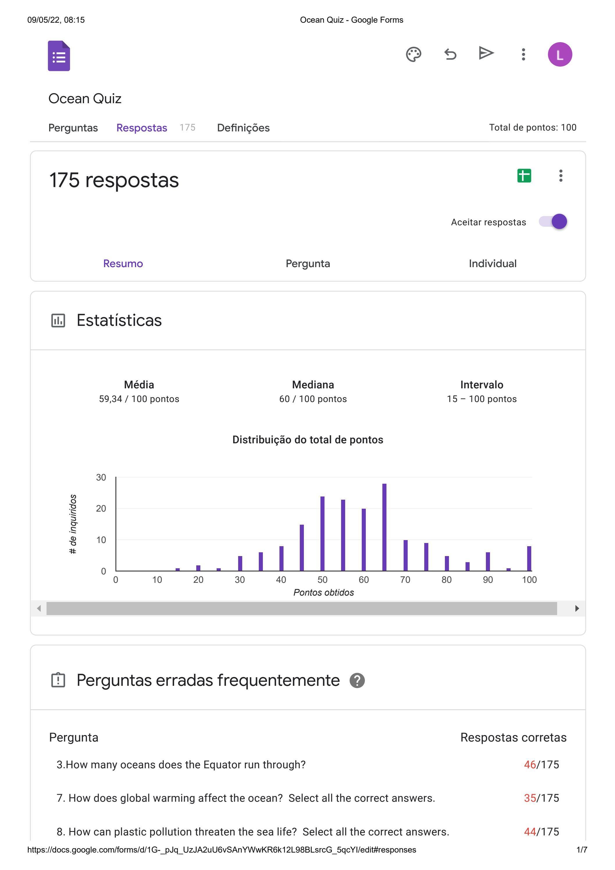 Ocean quiz survey answers by Leonor Vitorino Issuu