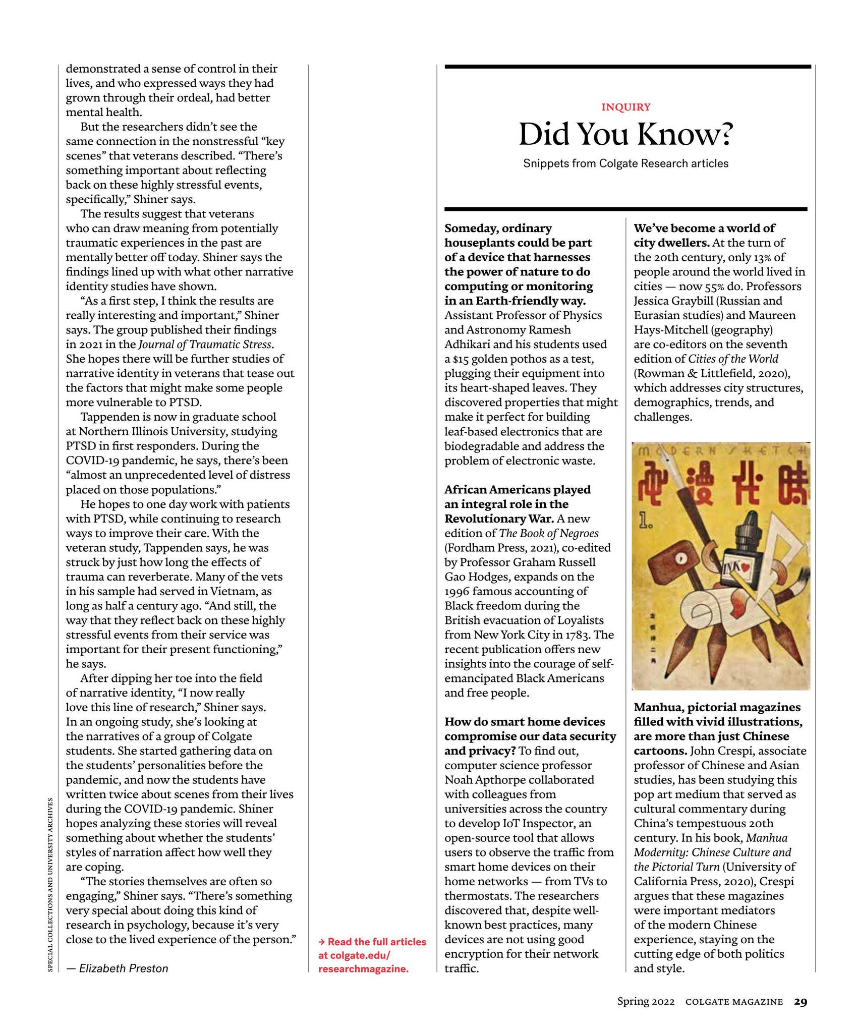 Colgate Magazine Spring 2022 by Colgate University - Issuu