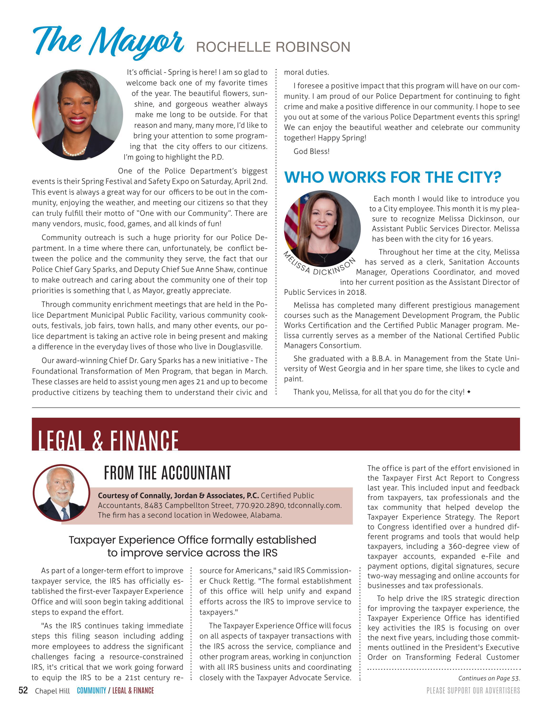 Chapel Hill News & Views Article April 2022 by DouglasvilleGA Issuu