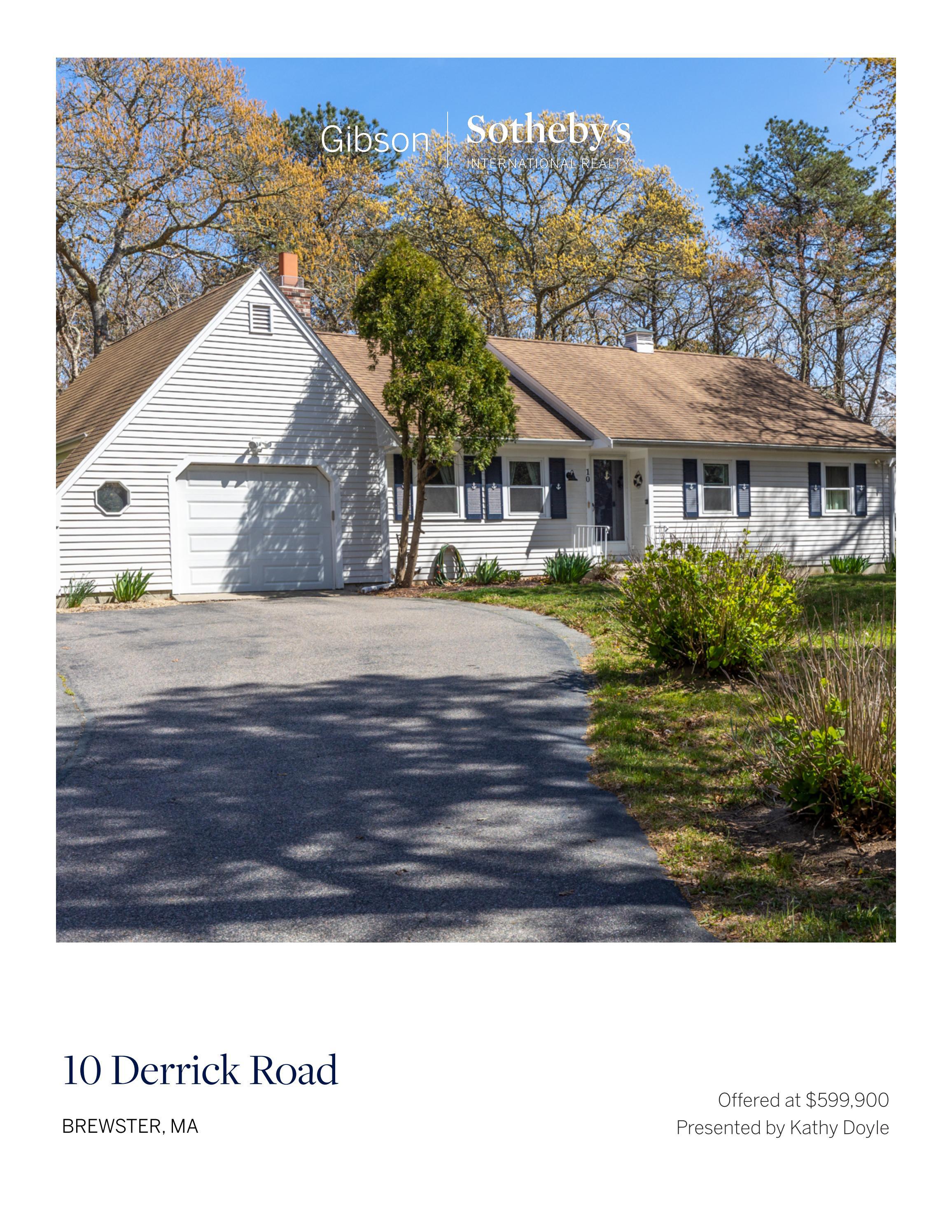New Offering 10 Derrick Road, Brewster, MA by Gibson Sotheby's