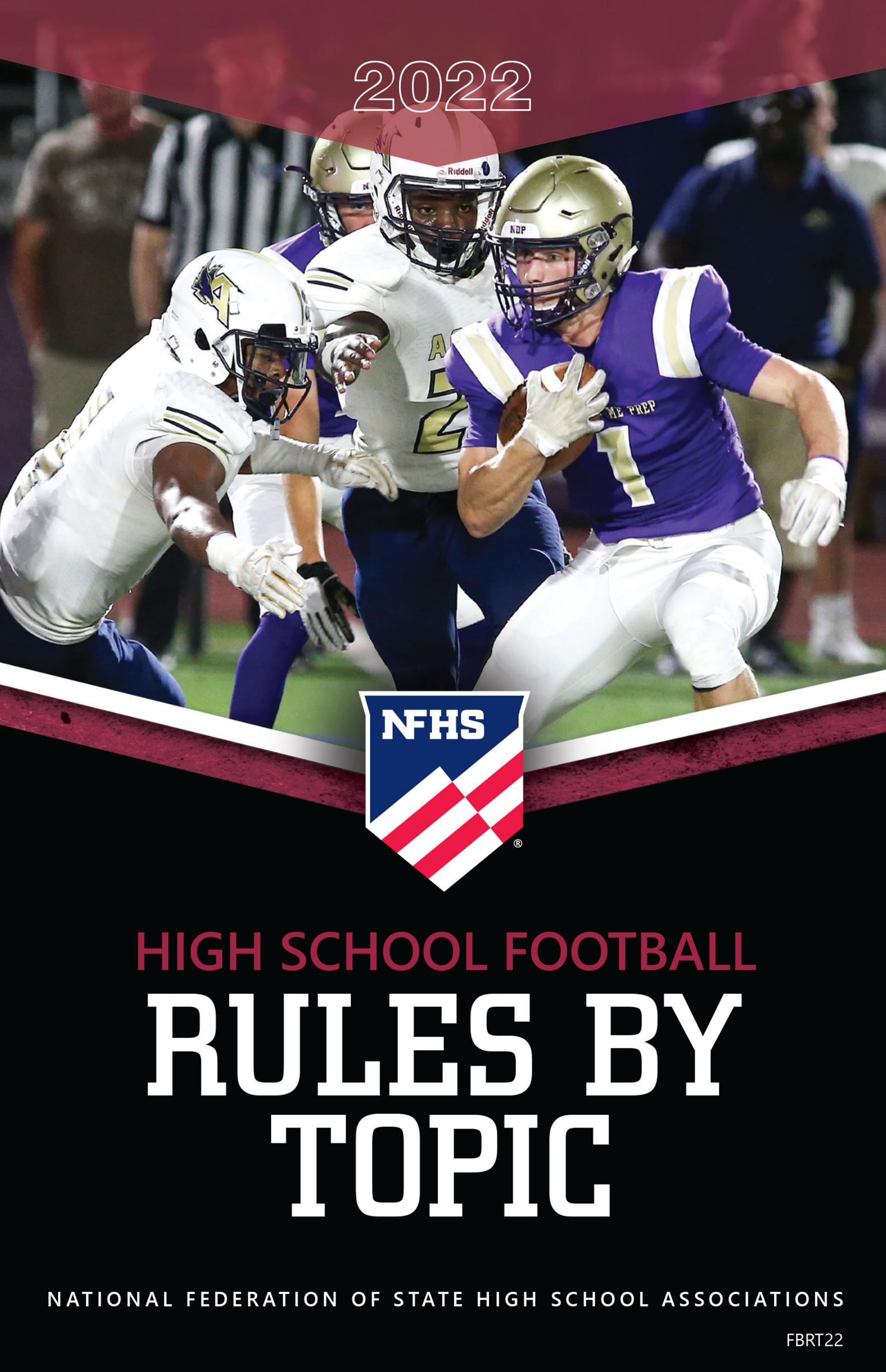 2022 NFHS High School Football Rules By Topic By Referee Magazine Issuu