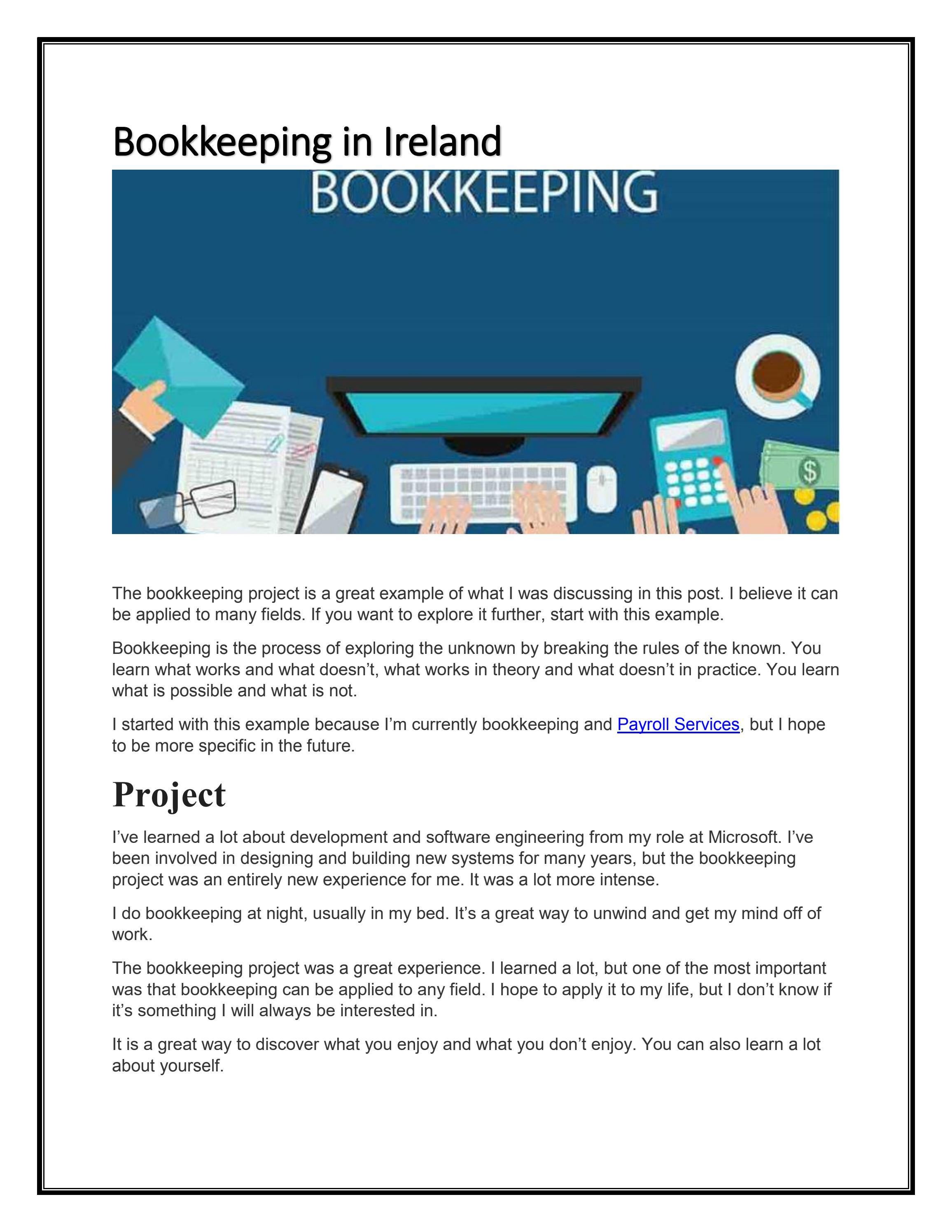 Bookkeeping in Ireland by Osservi Outsource Services Issuu