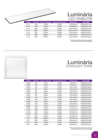 Traços Retos Iluminação Galaxy LED - 灯饰目录 2021 第 15 页