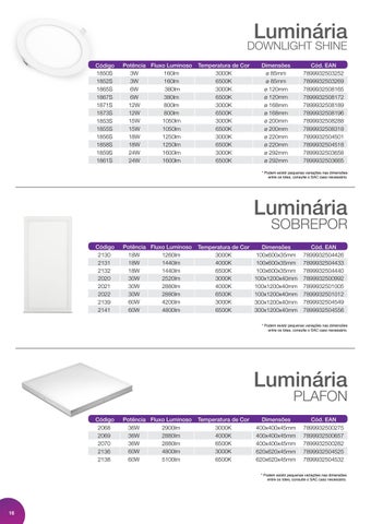 Traços Retos Iluminação Galaxy LED - 灯饰目录 2021 第 16 页