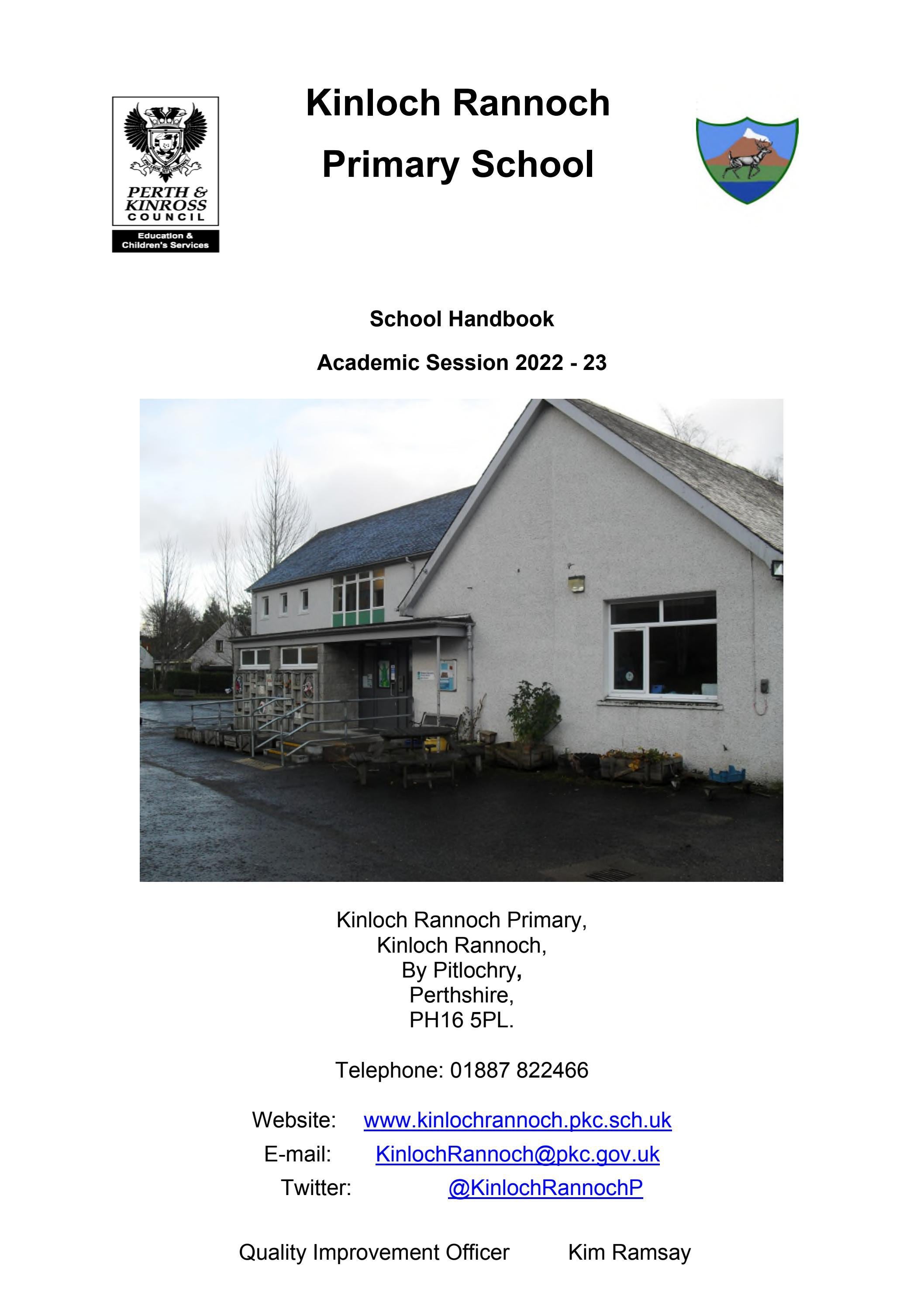 Kinloch Rannoch School Handbook 2022 by KinlochRannochPrimarySchool Issuu